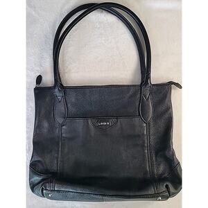 Lodis Siera Leather Tote Bag Black Medium
